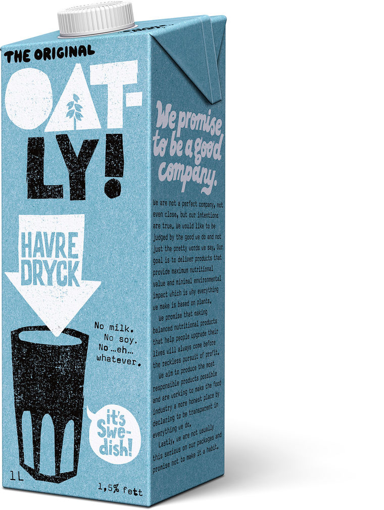 Oatly Swedish Oat Drink - Enriched (1 lt/pack)(vegan)